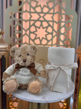 EID MUBARAK LUXURY TEDDY & ORGANIC BLANKET GIFT SET