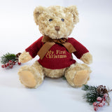 CHRISTMAS EDITION TEDDY AND 3 PIECE KNIT OUTFIT SET