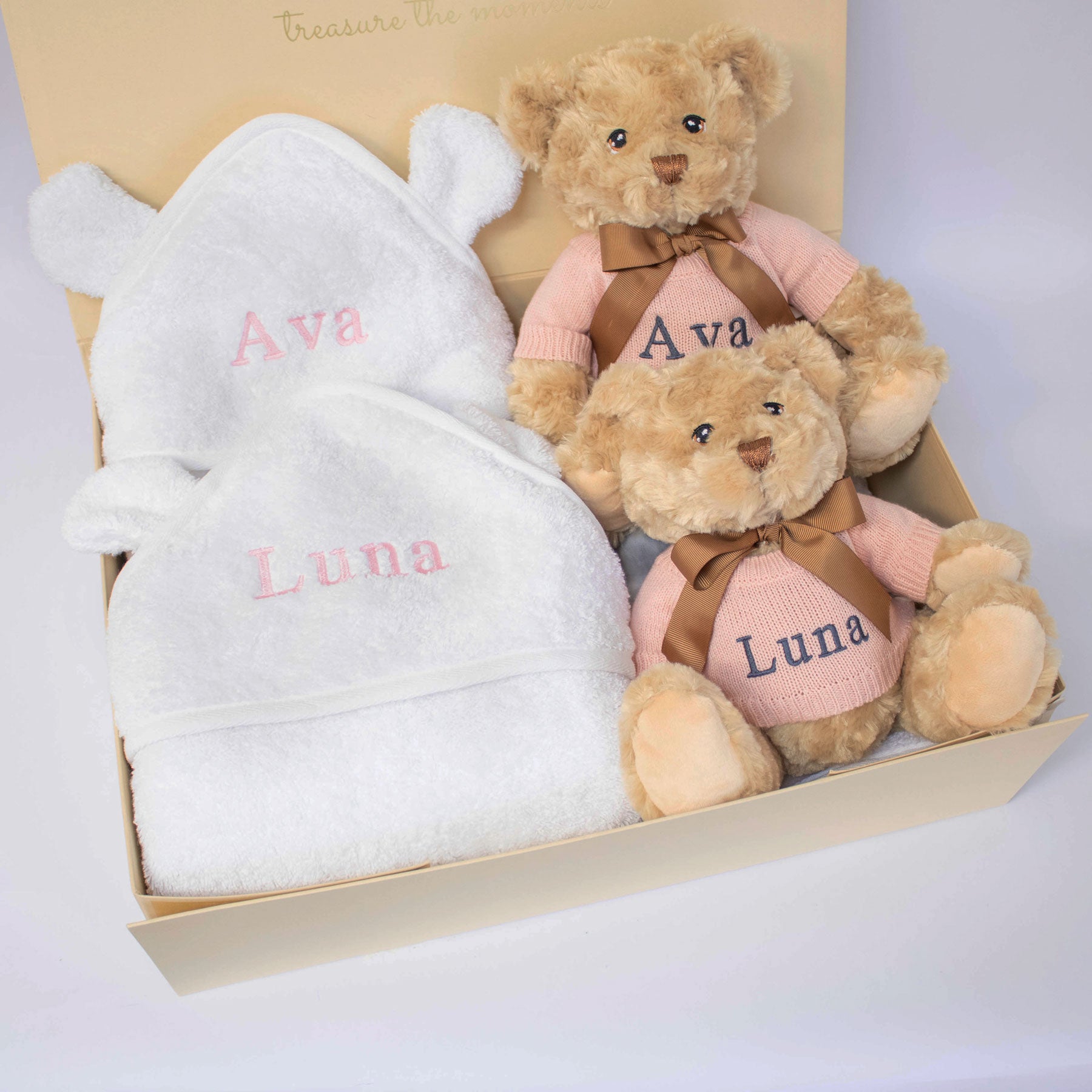 Personalised baby girl teddy on sale