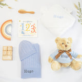 ULTIMATE LUXURY CASHMERE GIFT SET - CORNFLOWER BLUE