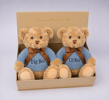 PERSONALISED BIG BRO & LIL BRO TEDDY BEAR GIFT SET
