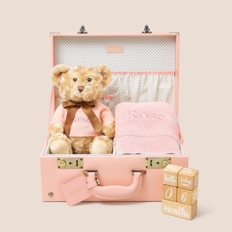 MEMINIO X THE BABY GIFTING COMPANY LUXURY MEMORY CASE BABY GIRL GIFT SET