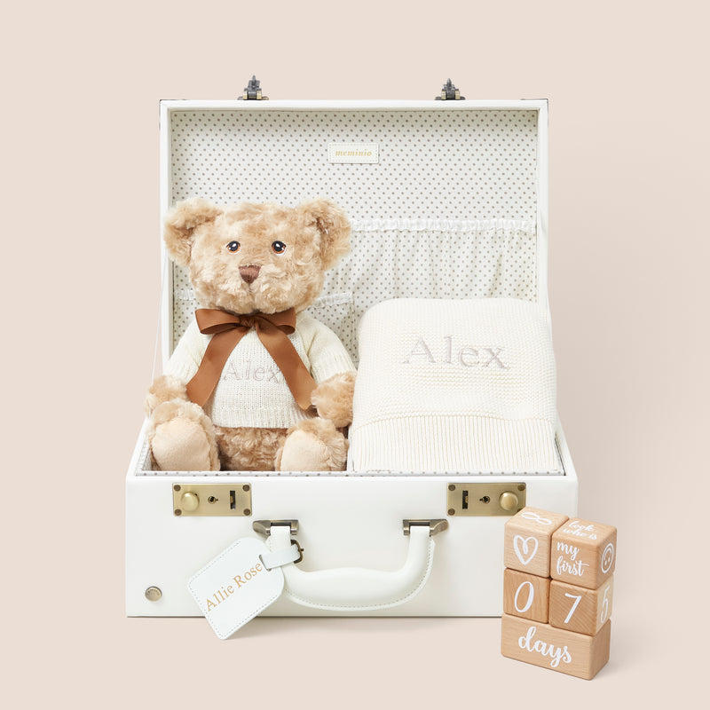 MEMINIO X THE BABY GIFTING COMPANY LUXURY MEMORY CASE BABY GIFT SET