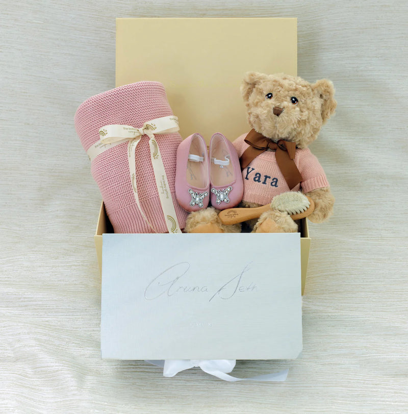 THE BABY GIFTING COMPANY X ARUNA SETH PINK GIFT SET